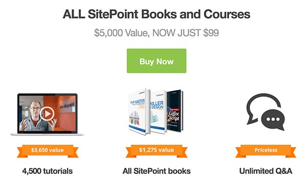 $99 Sitepoint Learnable Deal Package